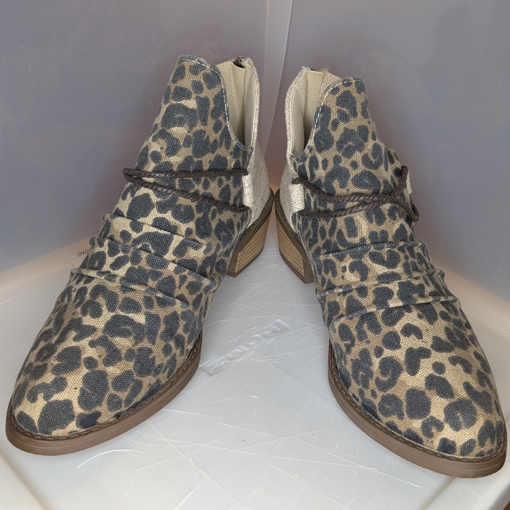 Leopard Print Women's Ankle‎ Boots